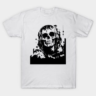 skull in headphones T-Shirt